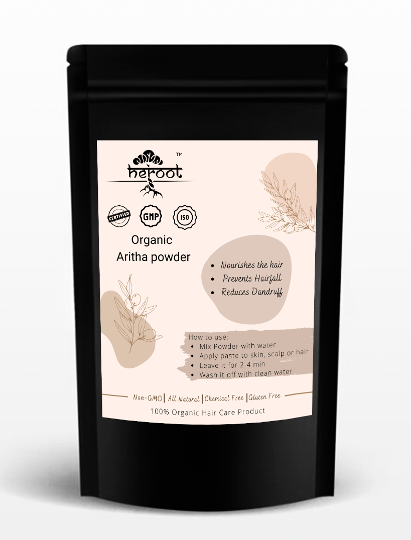 Heroot Natural Pure Aritha Powder Reetha Soapnut Powder Hair Conditioning