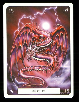 1 x Imperial Dragon Oracle MISCHIEF card No 15 - G3