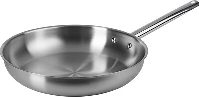 ONVAYA  Edelstahlpfanne 32 cm | Bratpfanne | ohne Beschichtung | Induktion