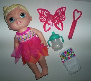 hasbro baby alive face paint fairy doll