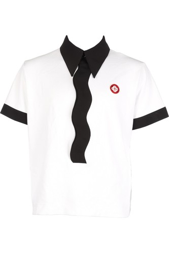 CASABLANCA WHITE MEN'S POLO SHIRT XXLARGE