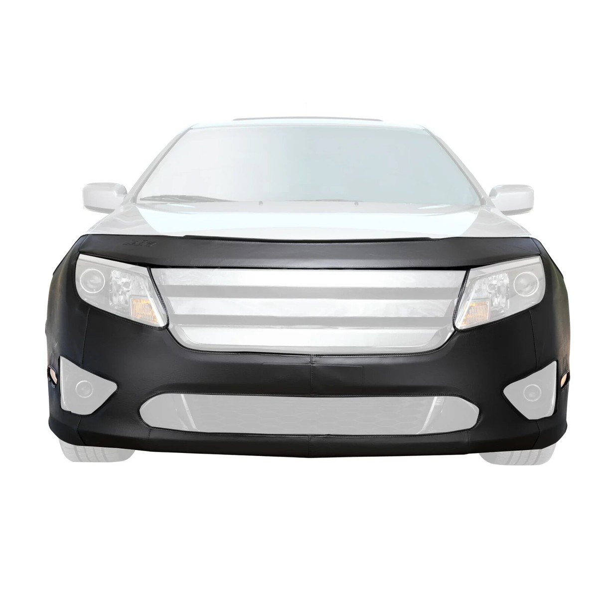 Lebra 2 Piece Front End Cover Black - Car Mask Bra - Fits - Kia Forte