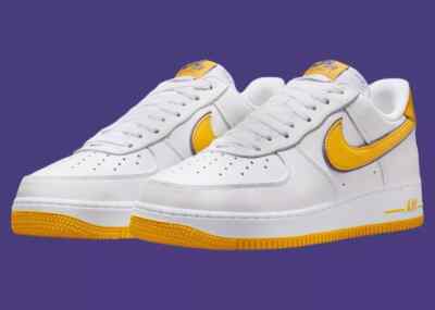 Nike Kobe Bryant x Air Force 1 Low Retro QS Men's Shoes Lakers Home FZ1151 100