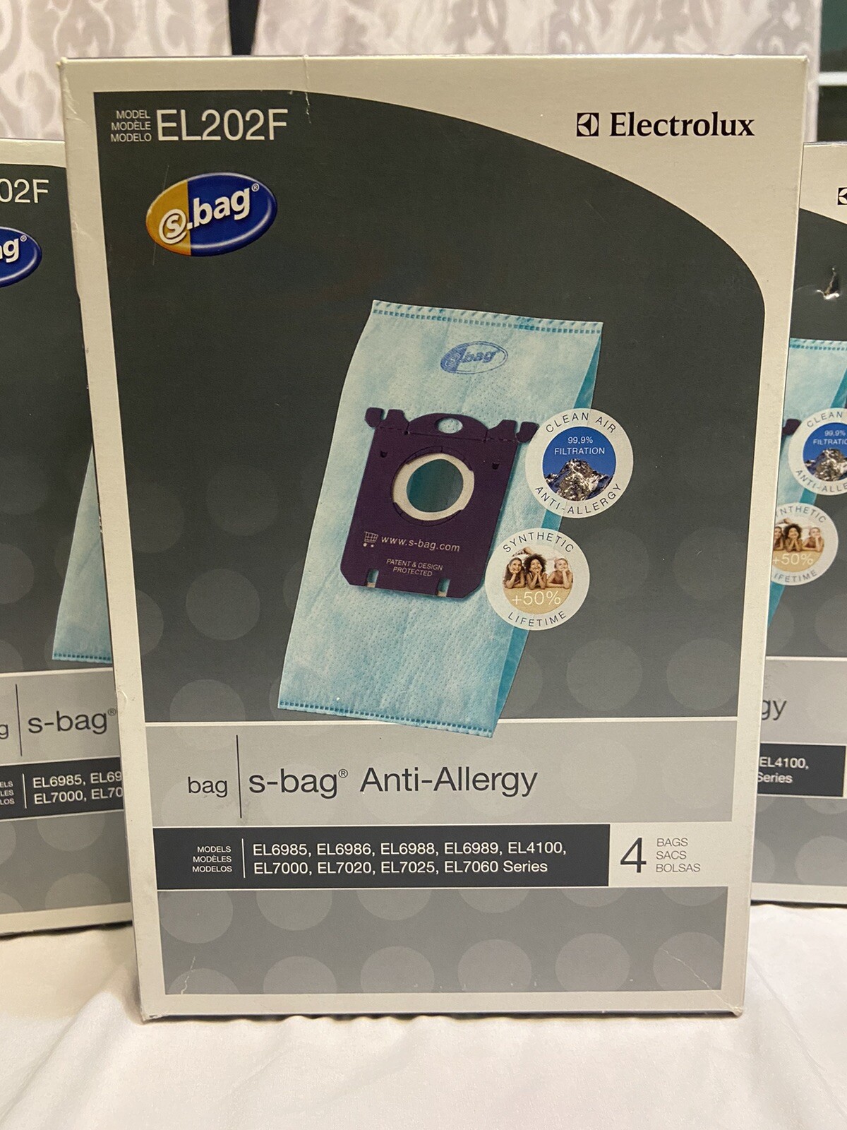 [3Boxes] Electrolux EL202F sbag AntiAllergy 4 Vacuum Bags Each