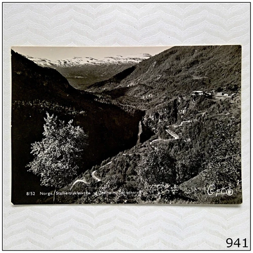 Norge Stalheimskleivene 1951 Postcard (P941) - Picture 1 of 2