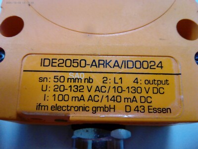 Efector Ide2050-Arka-ID0024/IDE2050ARKA/LS300L ID0024 W/BH Conn.