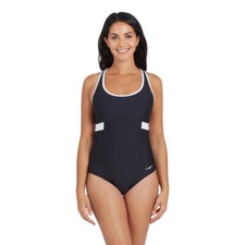 Image of Zoggs Women's Dakota Crossback Ecolast Swimsuit Swimming Costume BNWT