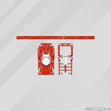 SWISS HUTLESS STYLE GEL COAT FULL WRAP STICKER KIT FOR UNIPRO STOPWATCH KARTING