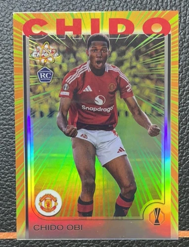 Chido Obi 2024-25 Topps Chrome UEFA Radiating Rookies Case Hit SSP RC #RR-1