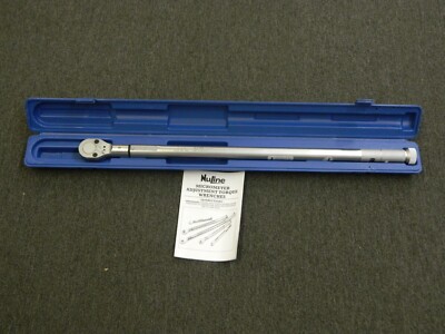 Nuline 3/4'' Drive Micrometer Torque Wrench 90 to 300 Ft/Lb NB-400C USED