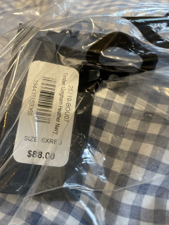 Bonobos 修身 Tech 纽扣小号海军蓝长 Slv 正装衬衫全新 J85- — 第 4/4 张图片