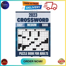 2023 Crossword Puzzle Books for Adults: Large Print Crossword Puzzles for Senior
