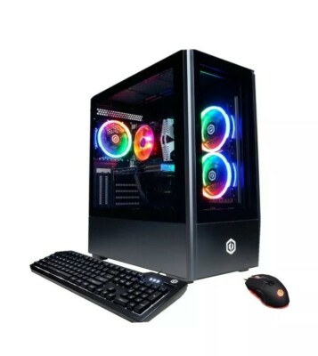 CyberPower PC Intel i7-11700F, 500GB SSD 1TB HDD, 32GB RAM, NVIDIA RTX 3060 Ti