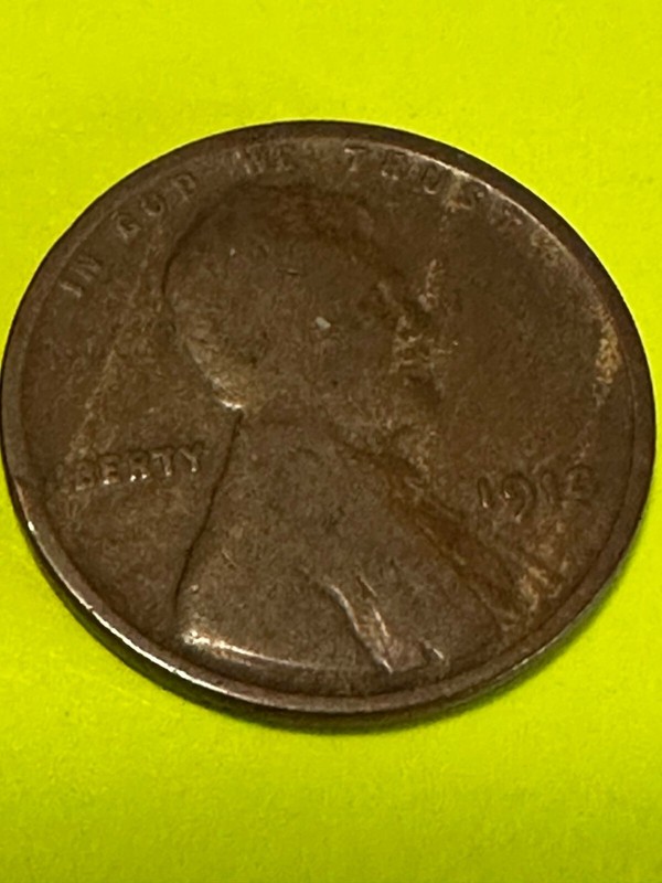 1913 Lincoln wheat penny, rare,  L of Liberty on the rim RARE