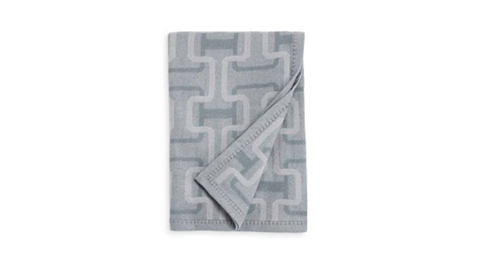 Lana de cordero/cachemira entrelazada de lana de cordero Hudson Park Collection 50"x70" Foto 3 de 4