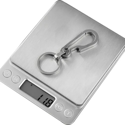 Titantium Carabiner Keychain Carabiner Hook Key Ring Key Holder with Bottle Open - Picture 6 of 13