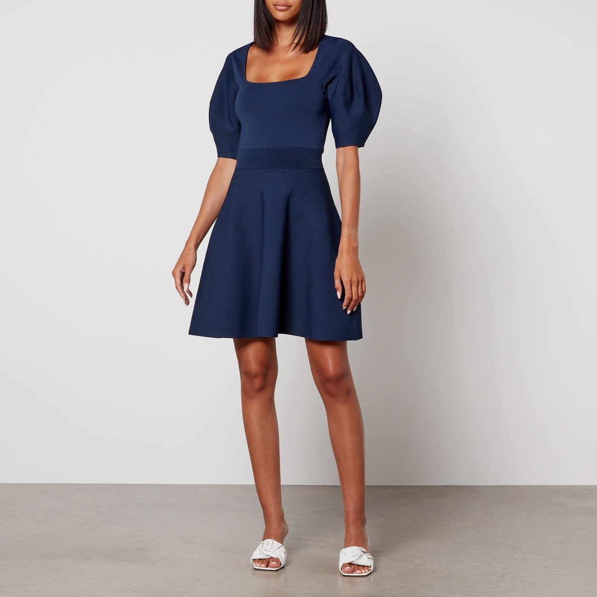 【TED BAKER】☆テッド ジギー ミニ ドレス☆ Ted Baker Hayliy Ribbed-Jersey Mini Dress, Blue, 12 | eBay
