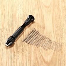 20pcs 0.3-3.4mm Precision Mini Micro Twist Drill Bits & Keyless Chuck Hand Drill