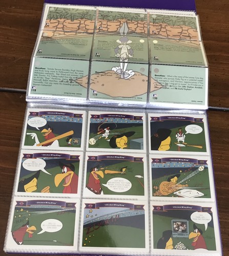 1991 Looney Tunes Upper Deck Comic Ball álbum de 2 cartas 100-198 más 7 hologramas - Imagen 4 de 8