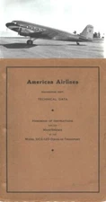 DOUGLAS DC-2  DC2-120 TRANSPORT MAINTENANCE MANUAL 1930's Archive DC-1 DC-3