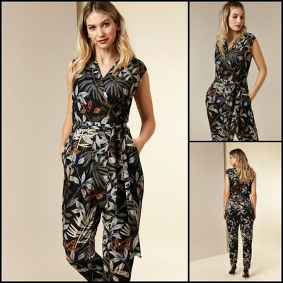 wallis palm print jumpsuit