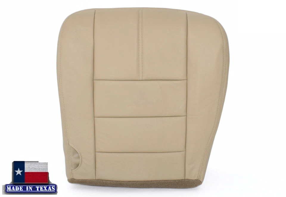 Cubiertas de asiento de cuero tostado para Ford F250 F350 XLT 2008 2009 2010 Lariat Super Duty Foto 4 de 4