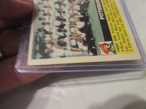 1956 Topps Set-Break #121 Pittsburgh Pirates - Bild 7 von 22