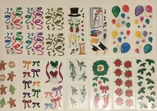 Creative Memories Studio Sticker Strips (2" x 5") Holidays and Seasons Set 1