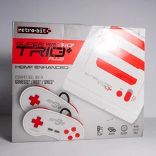 Retro-Bit Sega Genesis HDMI Home Console Set With 2 Controllers - White And Red