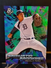 Franklin Perez RC 2018 Bowman Platinum Green Prismatic Prodigies #PPP-6 - 56/99