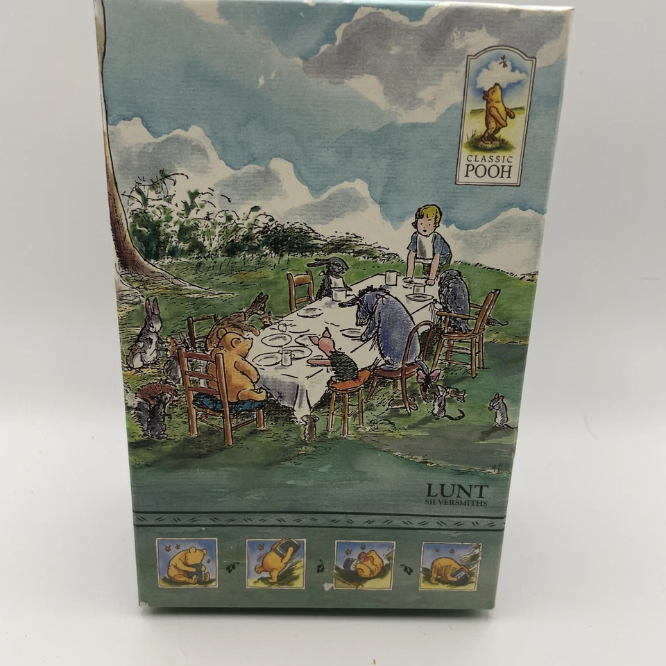 RARO Juego de cepillos y peines para niños Winnie the Pooh chapados en plata de ley Lunt Foto 2 de 4