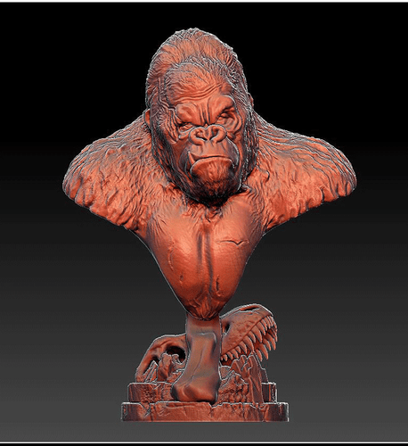 King Kong Bust 3D Printing Unpainted Figure Blank Kit Model GK New Toy In Stock - Picture 3 of 7