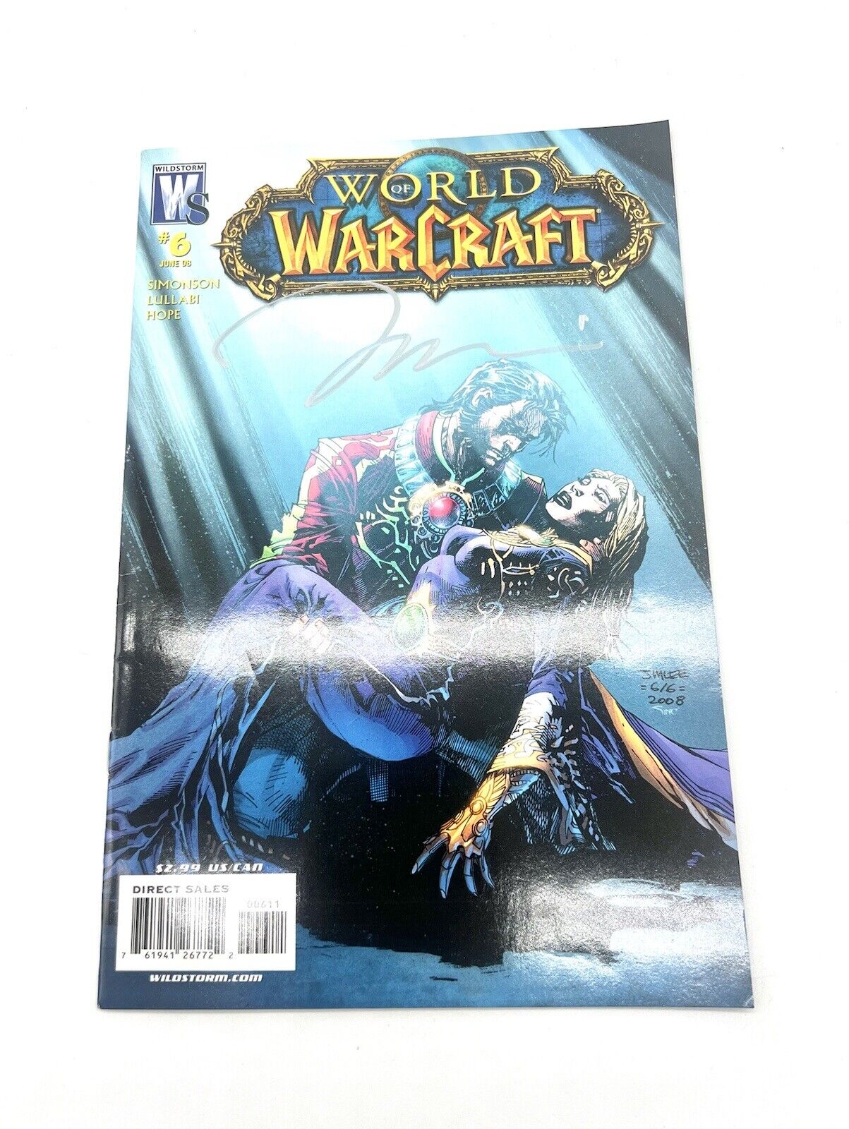 World of Warcraft #6A 6/6 June 08 WildStorm Signed Jim Lee Autographed Rare Copy