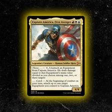 Captain America, First Avenger - Custom Magic: The Gathering Card - High-Quality