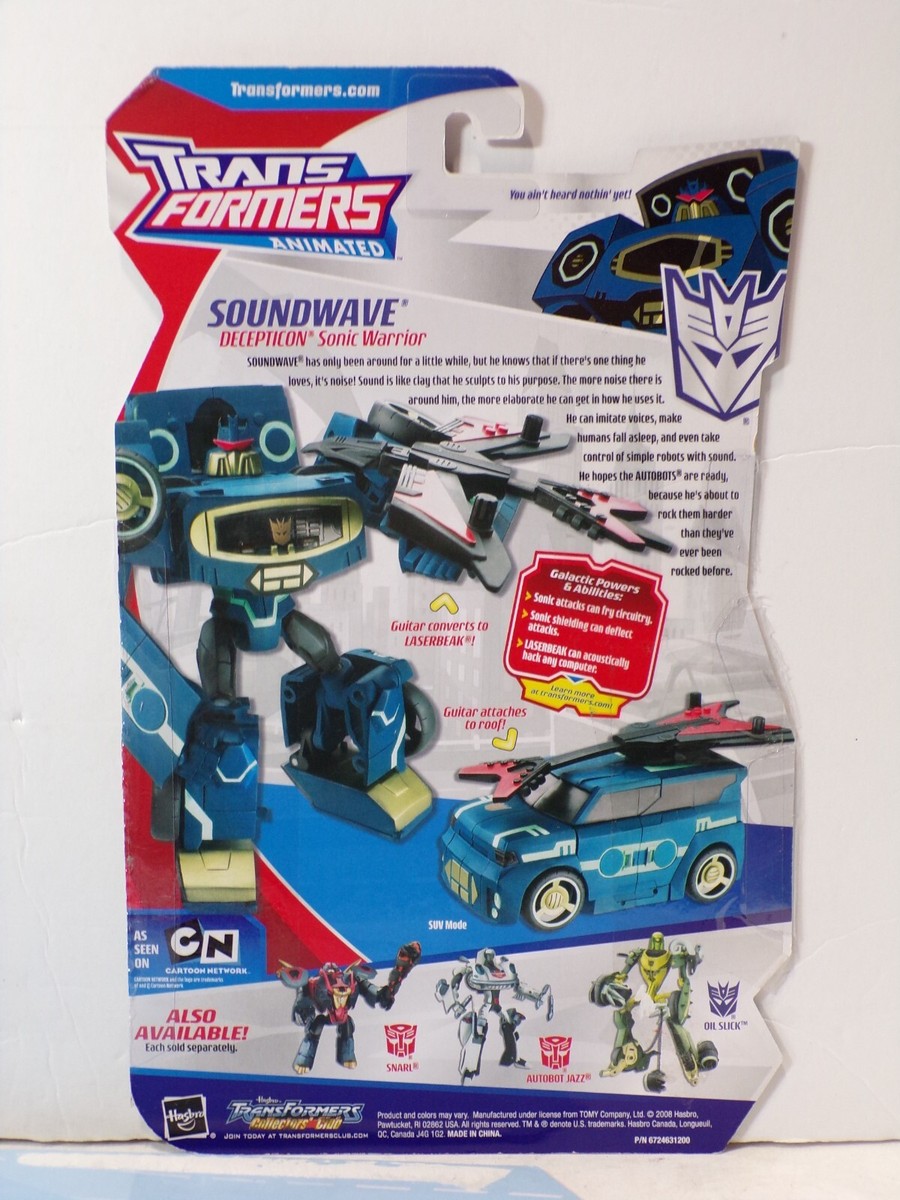 Transformers Animated 2008 Hasbro Toy Package CARD Set - Lot of 9