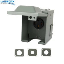 Power Outlet Box 50 Amp Nema 14-50R For RV, Campers, Travel Trailer 125/250 Volt