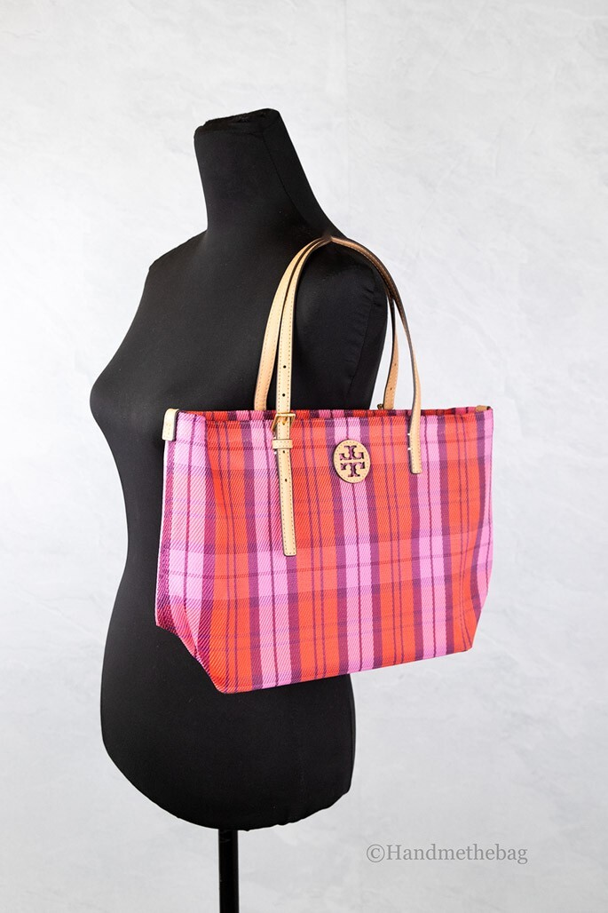 Tory Burch (146732) Emerson Small Pink Red East West Mesh