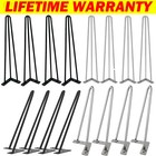 4x Hairpin Legs Hair Pin Legs Set for Furniture Bench Desk Table Metal Steel DIY
