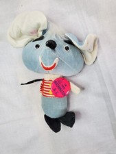 Vintage 1960s Dakin Dream Pets Mouse 8" Stuffed Animal Stiff Plush Ornament Toy