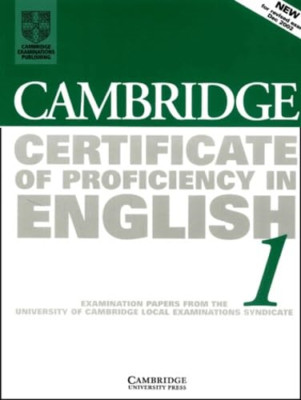 Cambridge Certificate of Proficiency in English 1 Stude - Paperback NEW Syndicat