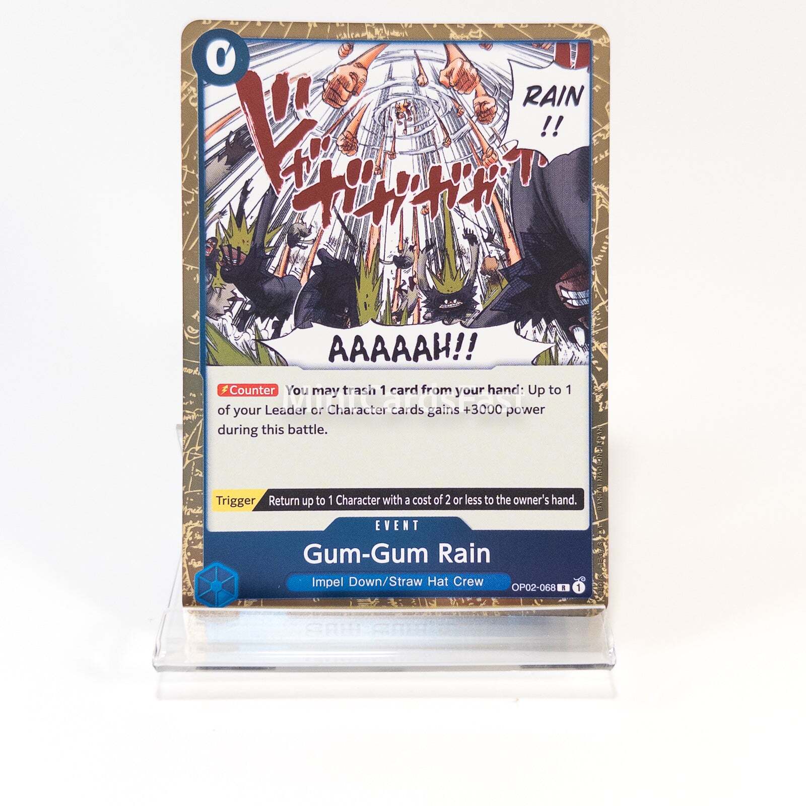 OP02-068 Gum-Gum Rain English One Piece Card Game