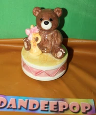 Vintage Schmid Teddy Bear Music Box 392 Abraham & Straus 1983 This Old Man