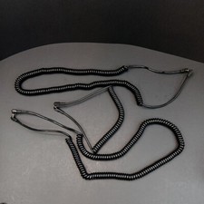 3 VTG Male to Female PC-PC Coiled Flash Cables-Approx. 38" Coiled 20" Coiled