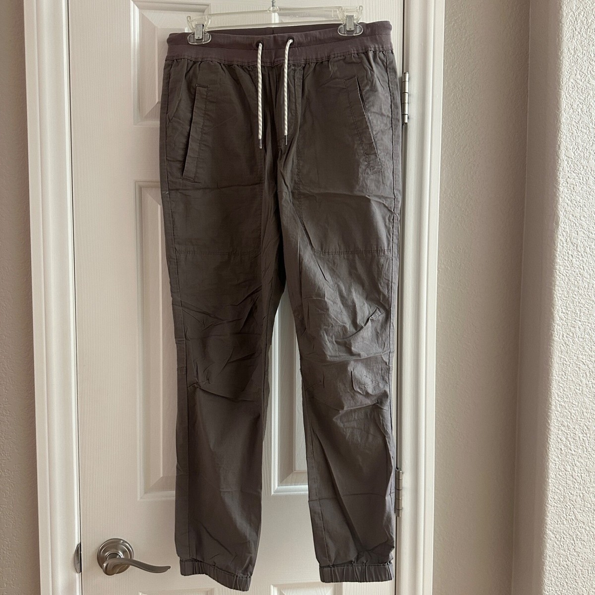Vuori Traveler Pants Mens Medium Brown Jogger Ripstop OG Cotton Drawstring
