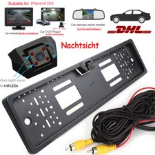 EU 170° Rückfahrkamera Kennzeichen Halter Nummernschild Einparkhilfe Nachtsicht