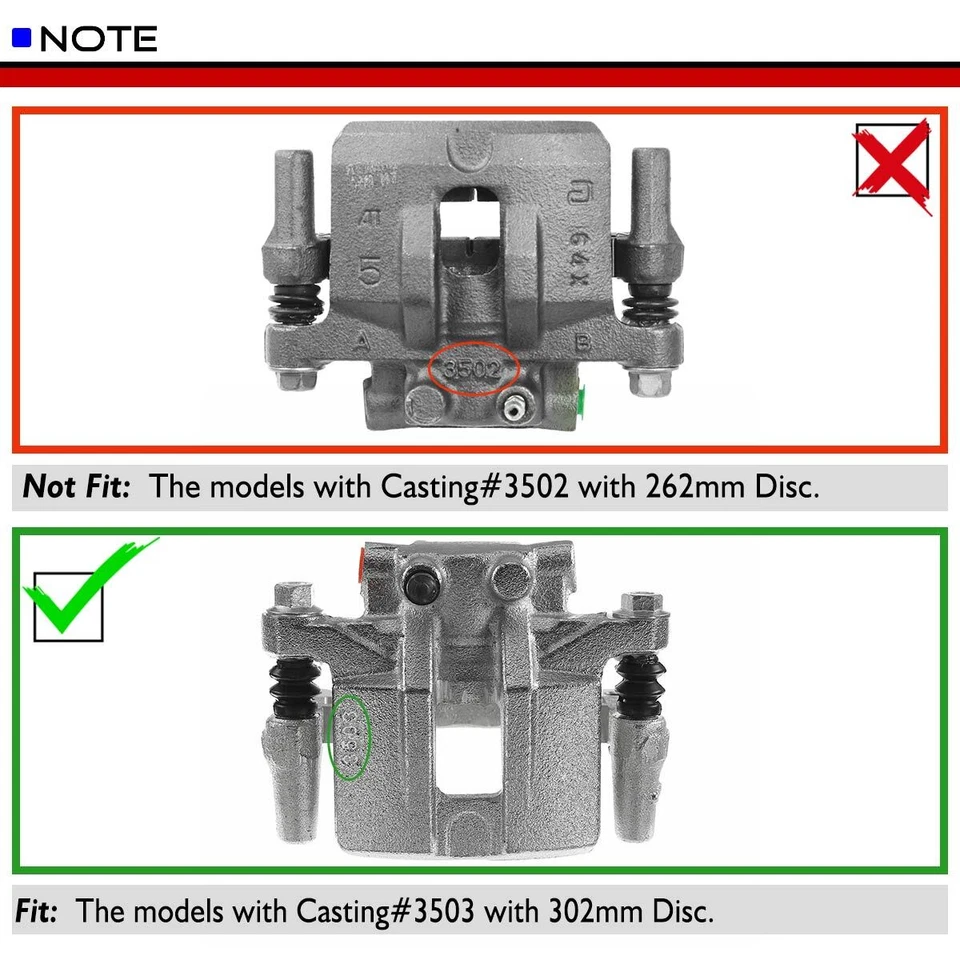 2 задних левых и правых тормозных суппорта для Chrysler 200 Jeep Patriot Dodge Avenger  - Изображение 2 из 4