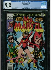 MS MARVEL #18 CGC 9.2 1978 WHITE PAGES 1ST FULL APPEARANCE OF MYSTIQUE BLUE  LAB