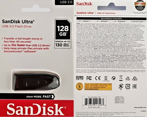 Sandisk Ultra USB 3.0 Stick 16GB 32GB 64GB 128GB 256GB 512GB USB 3.0 Flash Drive - Bild 7 von 15