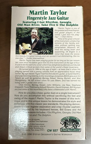 Guitarra de jazz Martin Taylor estilo dedo (VHS, 1996) GW937 - Imagen 4 de 4
