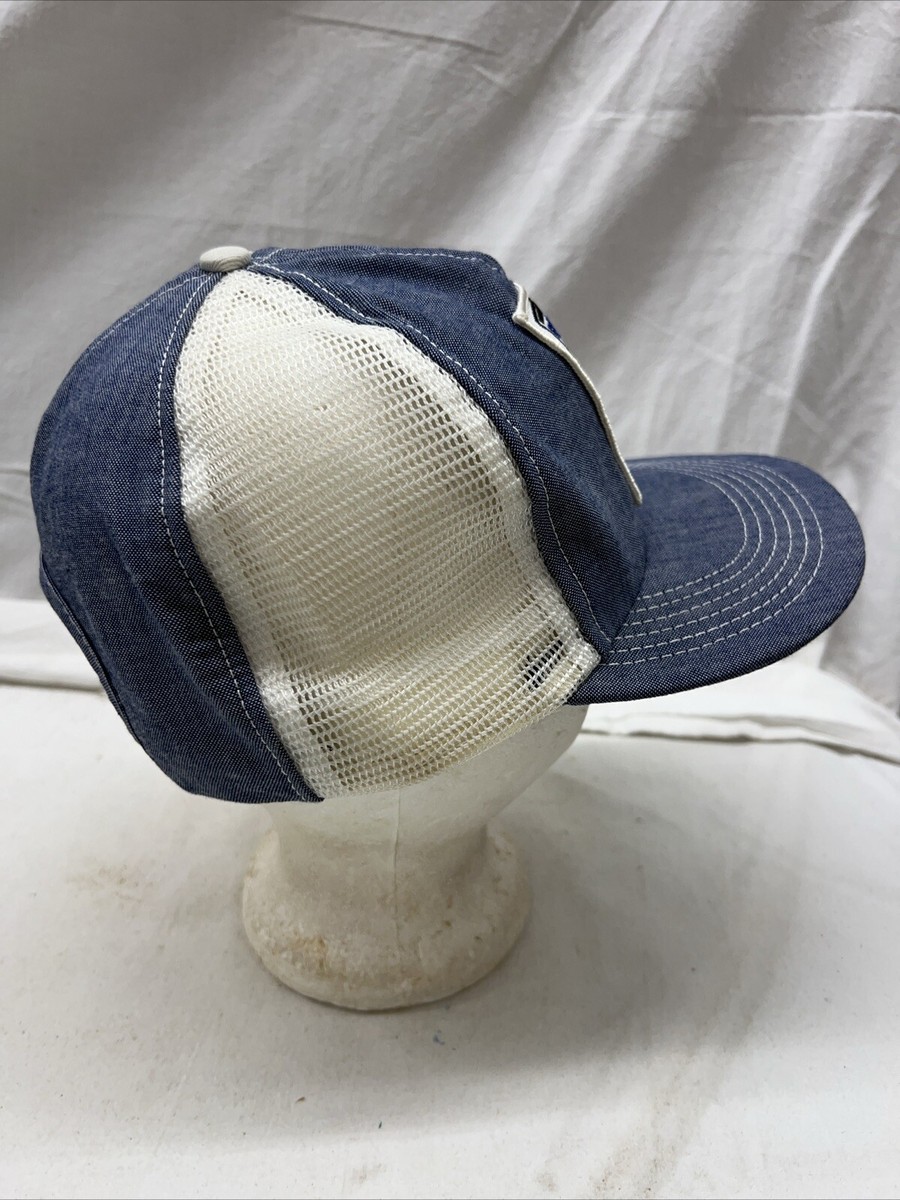 Casquette camionneur homme vintage Elanco Sonalan gris/bleu